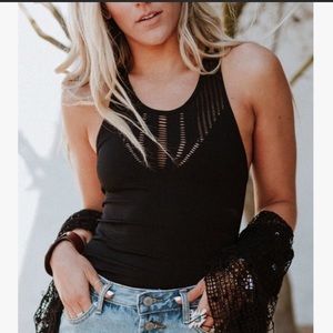 NEW Black Seamless Bodysuit